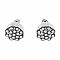 Tibetan Style Alloy Charms, Cadmium Free & Lead Free, Lotus Pod, Antique Silver, 10x9x9mm, Hole: 1.2mm, about 590pcs/1000g