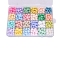 24 Grids 24 Colors Wax Granule Set, Sealing Wax Particles Kits for Retro Seal Stamp, Star, Mixed Color, 190x130mm