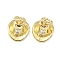 Brass Micro Pave Cubic Zirconia Pendants, Cowboy Hat, with Jump Ring, Long-Lasting Plated, Cadmium Free & Lead Free, Rack Plating, Real 18K Gold Plated, 11x8x6.5mm, Hole: 3mm