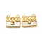 304 Stainless Steel Charms, with Shell, Bag Charm, Real 14K Gold Plated, 12x13x3mm, Hole: 1.4mm