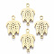 201 Stainless Steel Links connectors, Laser Cut, Sea Turtle, Golden, 19.5x11.5x1mm, Hole: 1.6mm
