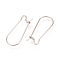 Tarnish Resistant 304 Stainless Steel Hoop Earrings Findings, Stainless Steel Color, 39x14mm, 20 Gauge, Pin: 0.8mm