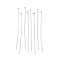 Tarnish Resistant 304 Stainless Steel Flat Head Pins, Stainless Steel Color, 40x0.6mm, 22 Gauge, about 5000pcs/bag, Head: 1mm