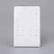 Organic Glass Earring Displays, Rectangle, White, 10.8x7cm