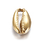 304 Stainless Steel Links connectors, Cowrie Shell, Golden, 19x12.5x4.5mm