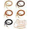 5Pcs 5 Colors PU Leather Bag Straps, with Alloy Swivel Clasps, Mixed Color, 132x0.8cm, 1pc/color