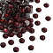 Preciosa® Crystal Hotfix Flatback Stones, Czech Crystal, Round(438 11 612 Chaton Rose VIVA 12 ®), 90090 Siam, SS12(3.3~3.5mm)