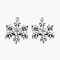 Zinc Tibetan Style Alloy Pendants, Snowflake Pendants, Charms for Christmas Day Gift Making, Lead Free and Cadmium Free, Antique Silver, about 29mm long, 22mm wide, 3mm thick, hole: 2mm