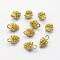 Brass Pendants, Lead Free & Cadmium Free & Nickel Free, Pine Cone, Raw(Unplated), 12x7.5x7mm, Hole: 1.5mm
