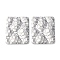 Brass Pendants, Cadmium Free & Nickel Free & Lead Free, Rectangle, Platinum, 25x19.5x2mm, Hole: 1.4mm