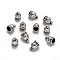 Tibetan Style Cord Ends, Cadmium Free & Lead Free, Column, Antique Silver, 12x7x7mm, Hole: 1mm, Inner Diameter: 6mm