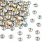 Preciosa® Crystal Hotfix Flatback Stones, Czech Crystal, Round(438 11 612 Chaton Rose VIVA 12 ®), 10020 200 Light Topaz AB, SS8(2.3~2.5mm)
