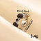 Stylish 304 Stainless Steel Enamel Cuff Ring, Flat Round Wide Band Open Ring for Women, Stainless Steel Color