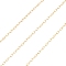 Yellow Gold Filled Cable Chains, Soldered, Real 14K Gold Filled, Link: 2x1x0.2mm