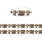 Brass Ball Chains, Ball-Bar Style, Round and Oval, Long-Lasting Plated, Soldered, with Spool, Cadmium Free & Nickel Free & Lead Free, Antique Bronze, 2.5x1.5mm and 1.5mm, about 32.8 Feet(10m)/roll