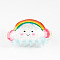 Cartoon PVC Claw Hair Clips, DIY Hair Accessories, Cloud, 50x92x42mm