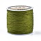 Nylon Thread, Chinese Knotting Cord, Olive Drab, 0.8mm, about 109.36 yards(100m)/roll