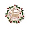 Christmas Theme Rhinestone Brooch Pin, Light Gold Alloy Badge for Backpack Clothes, Deer, 42x14mm