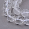Natural Quartz Crystal Beads Strands, Rock Crystal Beads, Round, 6~7mm, Hole: 1mm, about 66pcs/strand, 37cm