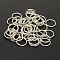 Brass Round Rings, Soldered Jump Rings, Closed Jump Rings, Cadmium Free & Nickel Free & Lead Free, Silver, 18 Gauge, 8x1mm, Inner Diameter: 6mm