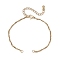 304 Stainless Steel Singapore Chain Bracelet Makings, Golden, 6-7/8 inch(17.4cm)