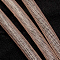 Plastic Net Thread Cord, Light Salmon, 10mm, 30Yards