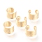 304 Stainless Steel Ear Cuff Findings, Golden, 11x7mm, Hole: 1mm
