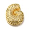 Brass with Cubic Zirconia Pendants, Cadmium Free & Nickel Free & Lead Free, Letter G, Letter G, 22x18.5x7.5mm, Hole: 4mm