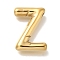 PVD Vacuum Plating 304 Stainless Steel Pendants, Real 18K Gold Plated, Letter Charm, Letter Z, 19.5x13.5x4.5mm, Hole: 2mm