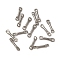 Non-Tarnish 304 Stainless Steel Connector Charms, Bar Links, Stainless Steel Color, 8x2x1mm, Hole: 1mm