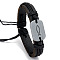 Alloy Rectangle with Jesus Fish Link Bracelet, Cattlehide Adjustable Bracelet, Black, 6-3/4~7-1/8 inch(17~18cm)