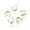 304 Stainless Steel Snap on Bails, Real 18K Gold Plated, 6.5x3mm, Pin: 0.3x0.5mm