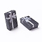 Cardboard Necklace Boxes with Bowknot and Sponge Inside, for Necklaces and Pendants, Rectangle, Black, 80x50x25mm