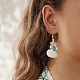 Серьги с подвесками из ракушек EJEW-TA00208-3