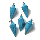 Синтетические бирюзовые подвески G-Z055-02P-15-1