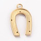 Латунные микропаве прозрачные подвески с фианитом KK-B030-13G-G-3