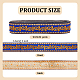 Жаккардовые ленты в этническом стиле из полиэстера SRIB-WH0011-198A-2