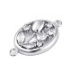 Латунные подвески из прозрачного кубического циркония KK-Z066-10P-2