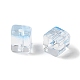 Двухцветные прозрачные стеклянные бусины GLAA-NH0001-03B-2