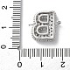 Латунные микро-паве кубические цирконии буквы соединения KK-I717-04B-P-3