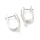 Латунные серьги-кольца с застежкой сзади KK-H754-01P-1