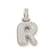 Латунные микропаве прозрачные подвески с фианитом KK-B099-01P-R-1