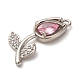 Латунные микро проложить кубического циркония подвески KK-I276-04P-04B-2
