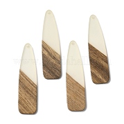 Светящийся в темноте большой кулон из дерева и смолы WOOD-H104-17