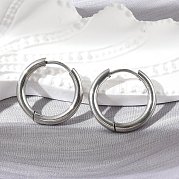 Фурнитура для сережек-колец Huggie Hoop из нержавеющей стали 304 STAS-I097-051B