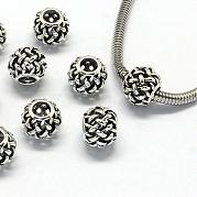 Сплавочные европейские бусины PALLOY-S079-011AS