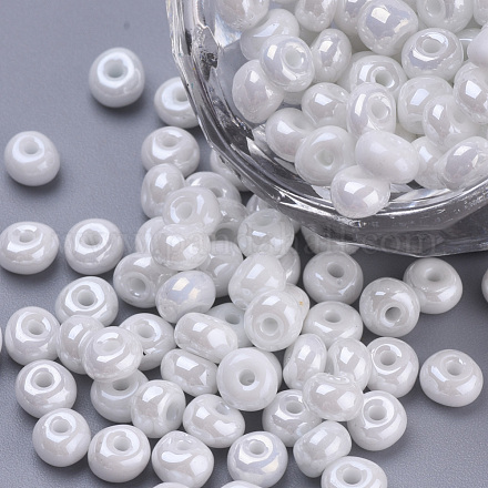 Выпечка краска стеклянные бусины SEED-Q025-4mm-M01-1