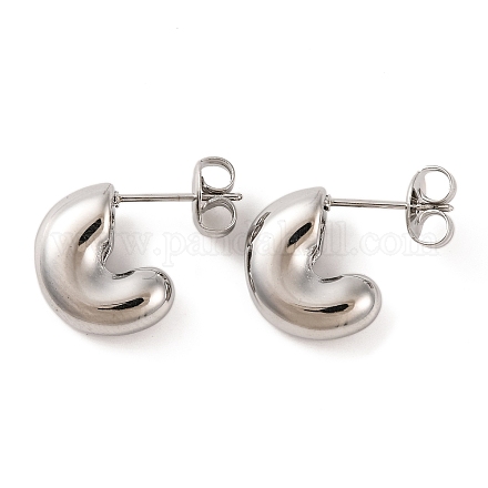 Серьги-гвоздики из нержавеющей стали 304 EJEW-G395-21P-1