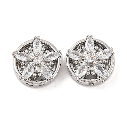 Латунные микропаве из прозрачного кубического циркония KK-S389-27P-1