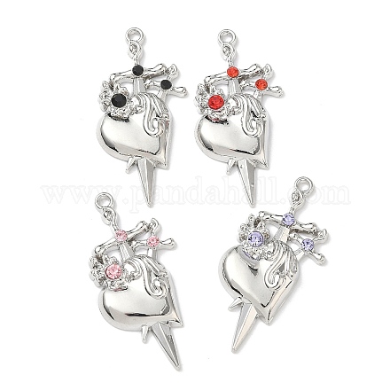 Подвески из сплава и страза FIND-L023-05P-1